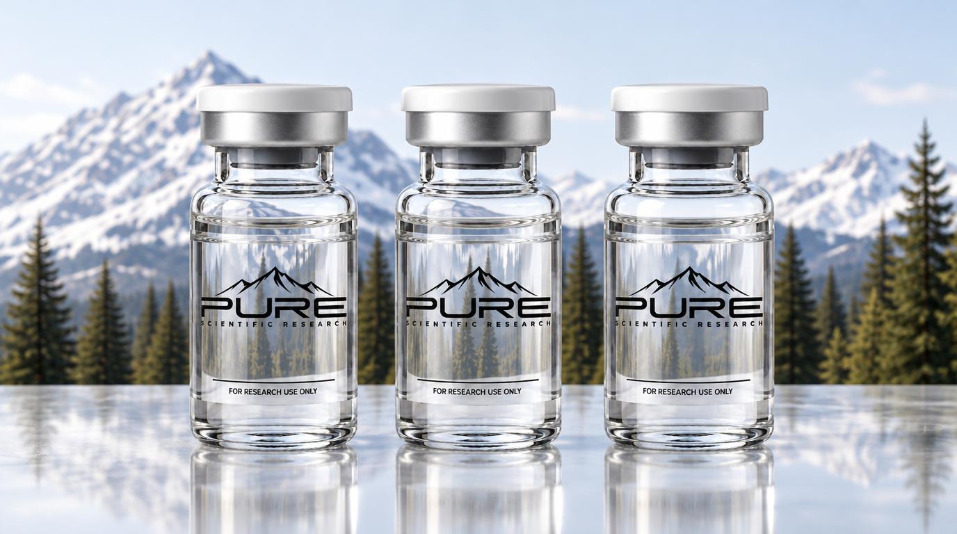 PURE Scientific Research labeled peptide vials